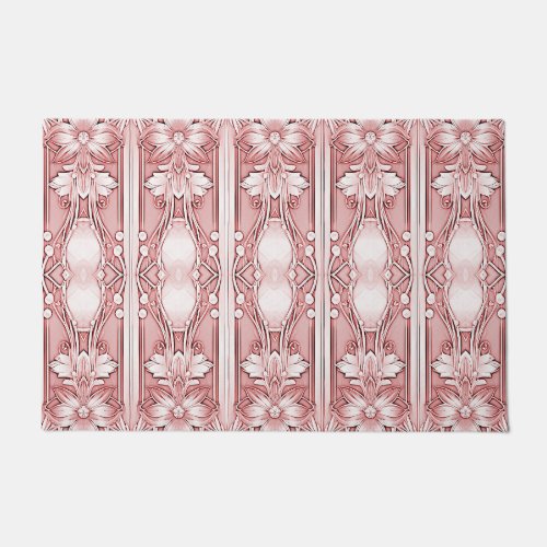 Pink Floral Doormat