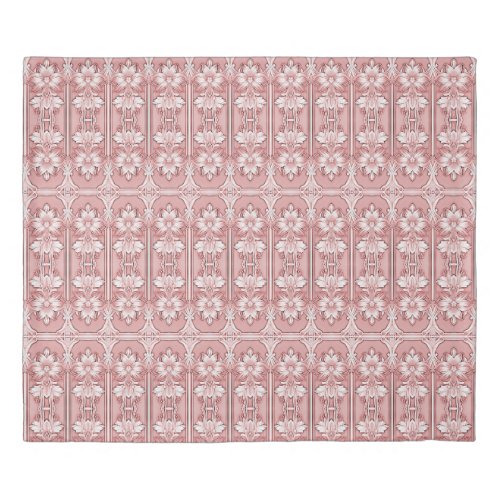 Pink Floral Duvet Cover