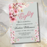 Pink Floral Elegance 80th Birthday Party Invitation<br><div class="desc">Start this special 80th birthday celebration in a elegant style with this beautifully feminine gentle floral invitation with hand painted watercolor mixed wildflowers. All of the text can be personalized for your party including the guest of honor's age. If you have any special requests or require design assistance, just send...</div>