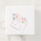 Pink Floral Elegant Thank You Favor Tags