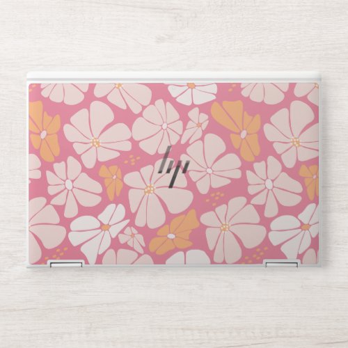 Pink Floral Fabric  HP EliteBook X360 1030 G3G4 HP Laptop Skin