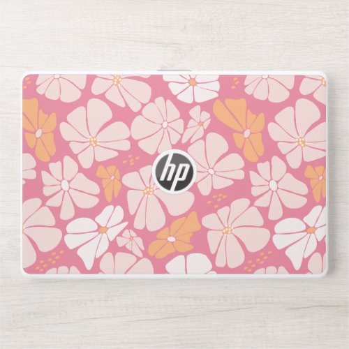 Pink Floral Fabric  HP Laptop Skin 15t15z