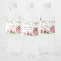 Pink Floral Farm Barnyard Baby Shower 