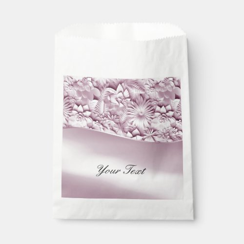Pink Floral Favor Bag