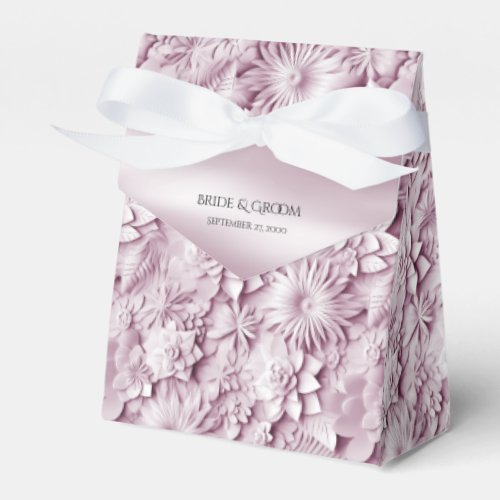 Pink Floral Favor Box