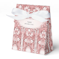 Pink Floral Favor Box