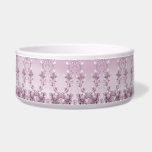 Pink Floral Foliage Ceramic Pet Bowl<br><div class="desc">Beautiful Pink Floral Foliage Ceramic Pet Bowl</div>