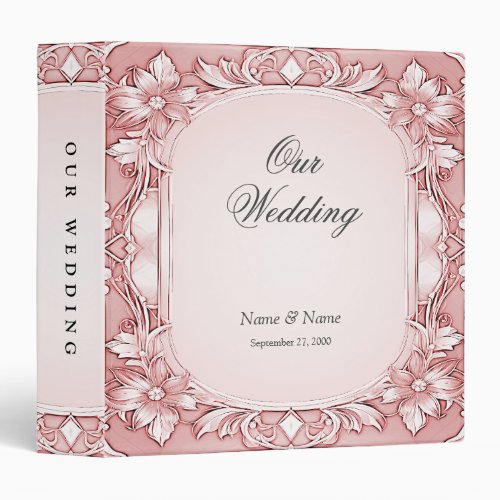 Pink Floral Frame Album Binder