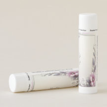 Pink Floral Frame Lip Balm