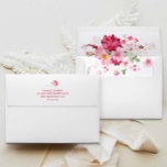 Pink Floral Garden Bridal Shower Envelope<br><div class="desc">The Pink Floral Garden Bridal Shower envelope is the perfect way to invite your guests to your special day. The envelope features a beautiful floral design that is sure to catch the eye of your guests. The pink flowers are delicately placed on a white background, creating an elegant and feminine...</div>