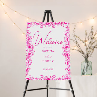PINK FLORAL GARDEN CLASSIC MINIMAL FOAM BOARD