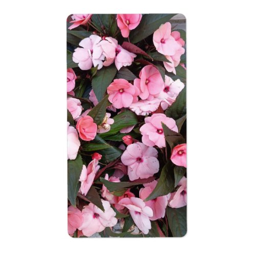 Pink Floral Garden Labels | Elegant Botanical