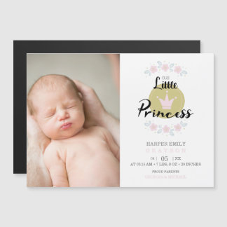 Pink Floral Garland Princess Crown Newborn Girl