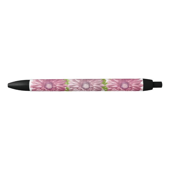 Pink Floral Gerbera Daisy Flowers Pen (Front)