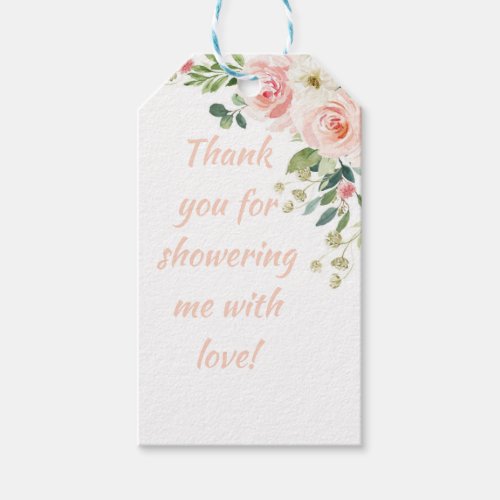 Pink Floral Gift Tag