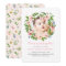 Pink Floral Girl 1st Birthday Invitations | Photo