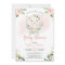 Pink Floral Girl A Little Lamb Baby Shower