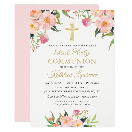 Communion Invitations Girl 7