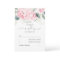 Pink Floral Greenery Splashes Wedding RSVP