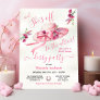 Pink floral Hat Derby Bridal Shower Invitation