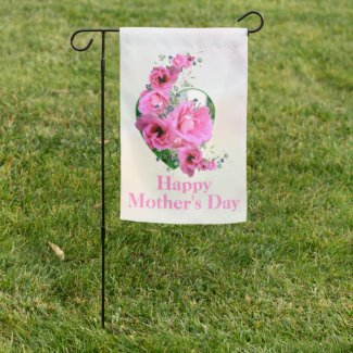 Pink Floral Heart Happy Mother’s Day Love