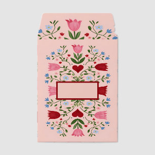 Pink Floral Heart Mailer Cute Girly Gift Packaging