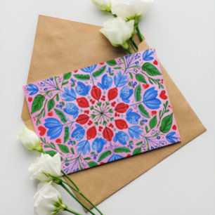 Pink Floral Heart Mailer Cute Girly Gift Packaging