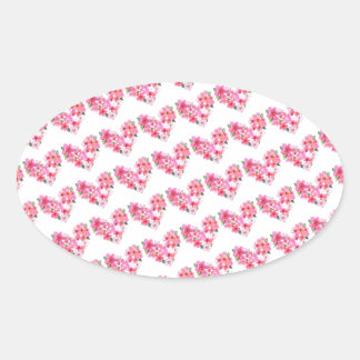 Pink Floral Hearts Envelope Seals