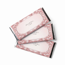 Pink Floral Hershey Bar Favors