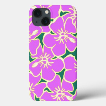 Pink Floral Hibiscus Hawaiian Flowers Ipad Case by macdesigns2 at Zazzle