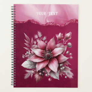 Pink Floral Holiday Planner