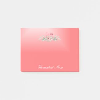 Pink Floral Homeschool Mom