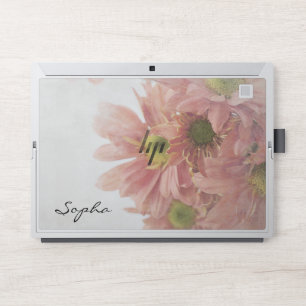 Pink Floral HP Elite x2 1013 G3 Laptop Skin
