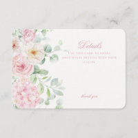 Pink Floral Hydrangea Botanical Blooms Details