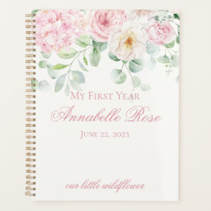 Pink Floral Hydrangea Botanical My First Year Planner