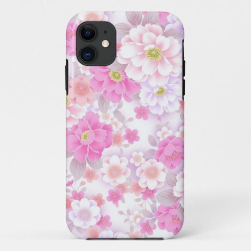 Pink Floral iPhone Case