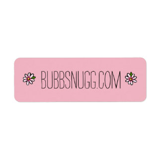 Pink Floral Label