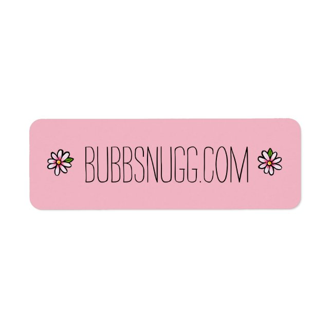 Pink Floral Label (Front)