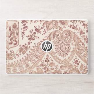 Pink Floral Lace HP Laptop Skin
