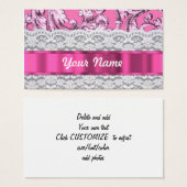 Pink floral lace pattern (Front & Back)