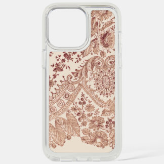 Pink Floral Lace iPhone 15 Pro Max Case
