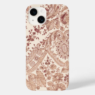 Pink Floral Lace With Roses Case-Mate iPhone 14 Case