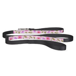 Pink Floral Lacy Daisy Cat Dog Pet Leash