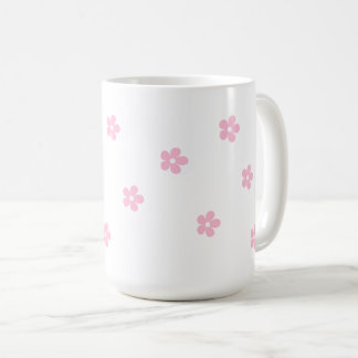 Pink Floral Large Mug