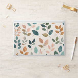 Pink Floral Leaves Watercolor Pattern HP Laptop Skin