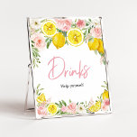 Pink Floral Lemon Drinks Poster<br><div class="desc">Make your event special with this Girl Lemonade Baby Shower with our cute and lovely printable Drinks Sign featuring adorable Citrus theme. Download,  personalize,  and create lasting memories with this perfect touch for your joyous celebration!

BS718</div>