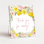 Pink Floral Lemon Thank You for Coming Poster<br><div class="desc">Make your event special with this Girl Lemonade Baby Shower with our cute and lovely printable Thank You for Coming Sign featuring adorable Citrus theme. Download,  personalize,  and create lasting memories with this perfect touch for your joyous celebration!

BS718</div>