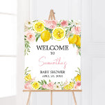 Pink Floral Lemon Welcome Poster<br><div class="desc">Make your event special with this Girl Lemonade Baby Shower with our cute and lovely printable Welcome Sign featuring adorable Citrus theme. Download,  personalize,  and create lasting memories with this perfect touch for your joyous celebration!

BS718</div>