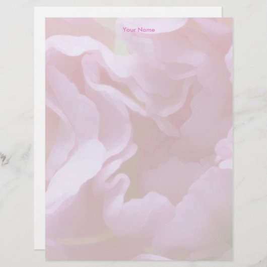 Pink Floral Letterhead (Front/Back)
