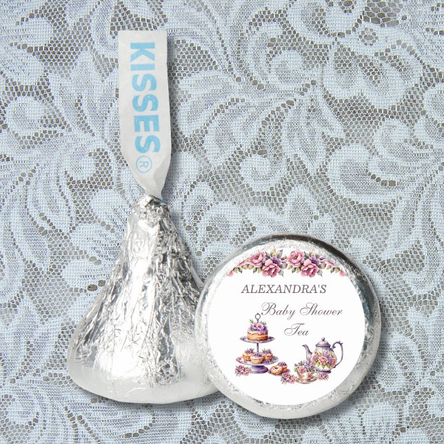 Pink Floral Lilac Tea Party Baby Shower Favors (Creator Uploaded)